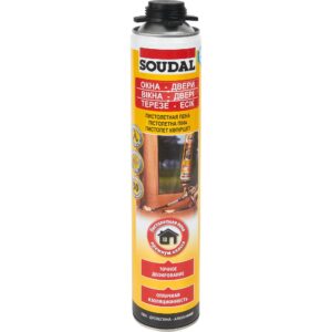 Пена монтажная Soudal окна – двери профессиональная (под пистолет) (Продажа от ящика - 12шт) 1